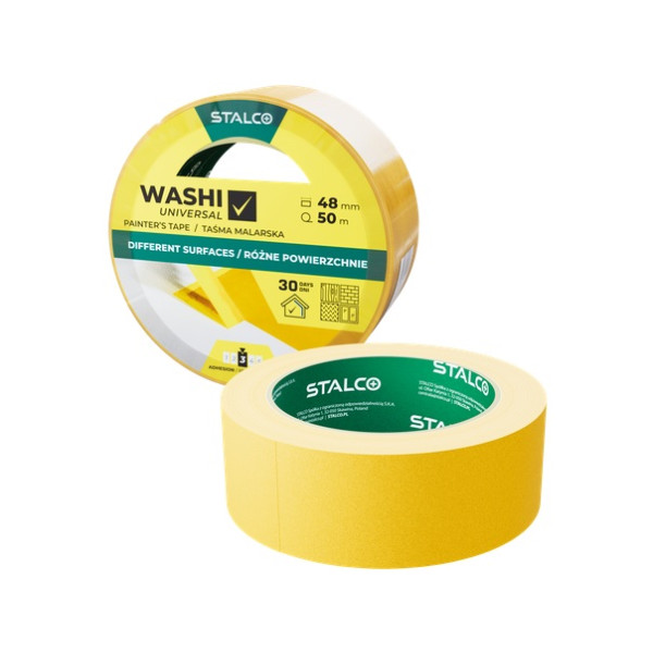 Taśma malarska Washi uniwersalna 25mm x 25m (36szt.) STALCO S042138218