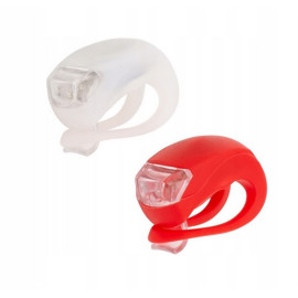 Zestaw lampek rowerowych LED silikon Control Ride LLS-02