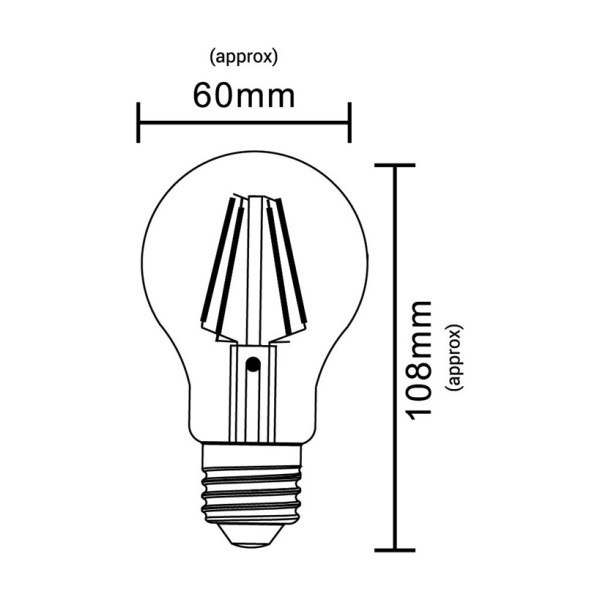 Żarówka LED A60 E27 6W (zamiennik 60W) 806lm 3000K EDA020WW INQ