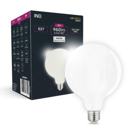 Żarówka LED E27 8W 960lm - G95 230V 4000K (neutralna-biała) - EDG020NW-M INQ