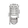 LSX009NW LED E27 PROFI 9W T28 4000K 1050lm (do plafonier)