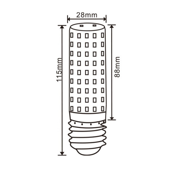 LSX015NW LED E27 PROFI 15W T28 4000K 1800lm (do plafonier)