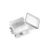 Puszka naścienna 53 x 83 x 83mm, z dławnicami, bezhalogenowa, samogasnąca, UV, IP 55 - N80x80 Simet