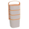 Menażka obiadowa plastikowa 4-poziomowa 2l, 3x1,15 l - 120963 Orion