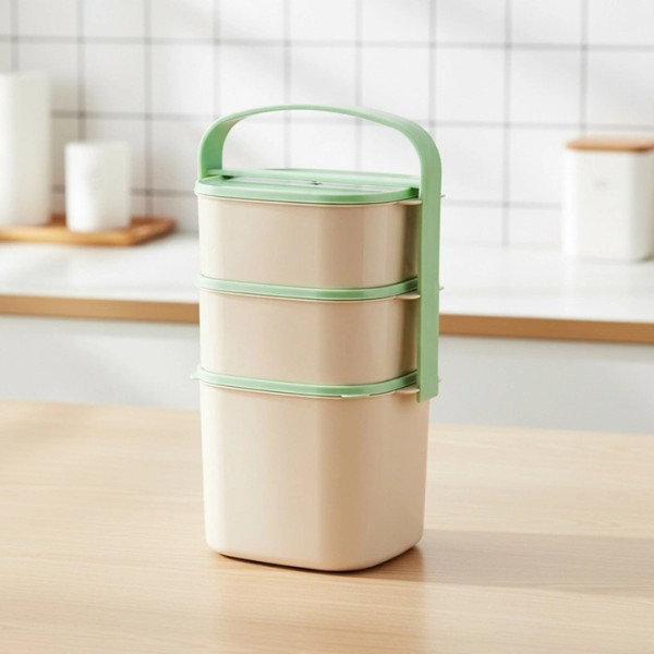 Menażka obiadowa plastikowa 3-poziomowa 2l + 2x1,15 l - 120962 Orion
