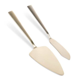 Zestaw DO CIASTA łopatka + nóż do krojenia ciasta tortu złoty - 139749 Excellent Houseware