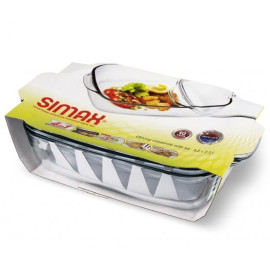 Naczynie żaroodporne prostątkątne 5,5L (3,2L+2,3L) - Simax