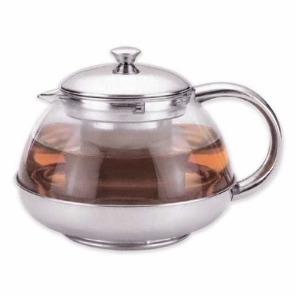 Kamille zaparzacz szkło/inox , sitko, 0,8L , 4316