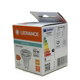 Żarówka LED GU10 4,5W ( 50W) 350lm 2700K 90 st.- LED VALUE 