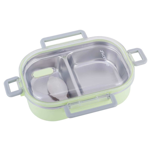 Lunch box obiadowy pojemnik 2-komorowy 0,65L - Kamille 2118 