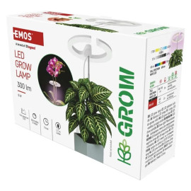 Z7902 Lampa LED GROW do uprawy roślin 8W, timer, ściemnialna