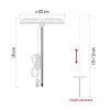 Z7902 Lampa LED GROW do uprawy roślin 8W, timer, ściemnialna