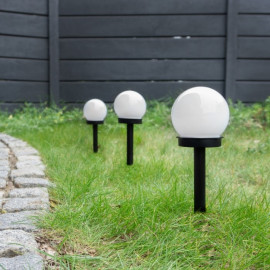 EC20769 Solarny Słupek Ogrodowy LED SSO-5 okrągły klosz