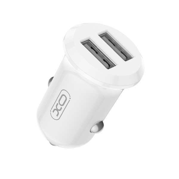 Ładowarka samochodowa 2,4A 2xUSB biała - XO CC67