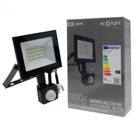NL-3 PIR 20W Naświetlacz LED 4000K 1800lm IP65 EC61476