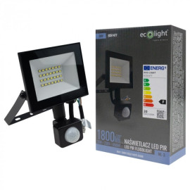 NL-3 PIR 20W Naświetlacz LED 6500K 1800lm IP65 EC61477