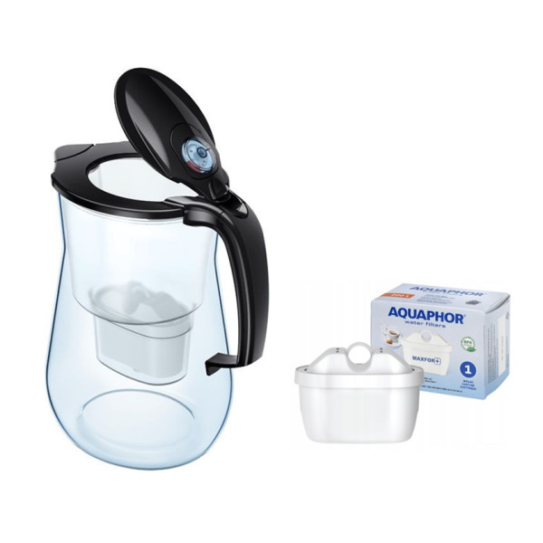 Dzbanek filtrujący 4,2L Aquaphor ONYX + 1 wkład Maxfor+, czarny