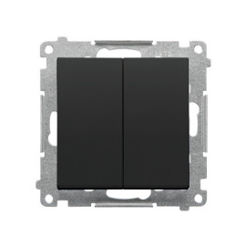 TW5.01/149 Łącznik świecznikowy (moduł) 10 AX, 250 V~, szybkozłącza, Czarny mat - Simon 55