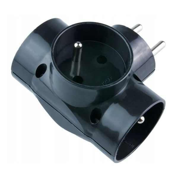 R-30-2 ROZGAŁĘŹNIK CZARNY 3-KROT Z UZ.  3X2P+Z