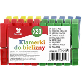 Kuchcik, Klamerki do bielizny 20 szt. [3070]