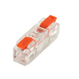 CN-C214 slim Szybkozłączka  2x0,5-4mm drut/linka (opak.5szt.)