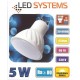 Żarówka LED GU10 5,0W 400lm - PAR16 230V 3000K (ciepło-biała) - D85-LS-GU10-5W Ledsystems