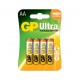 Bateria AA (LR6) alkaliczna 1,5V UltraAlkaline - 15AU-U4 GP (cena za 1szt.)
