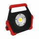 Naświetlacz LED 10W 6400K, przenośny, zasilanie bateryjne, czerwony -  C06-MHB-10W-64-CR Zext