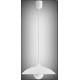 CUPOLA 4615 Lampa wisząca E27max 60W; śr.325mm klosz szklany biały RABALUX