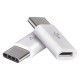 Adapter gniazdo micro USB 2.0 - wtyczka USB C, biały, 2 sztuki