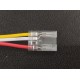Szybkozłączka do taśm LED 3pin-przewód 10mm TRANSPARENTNA IP20  ZBCI-10XB-3
