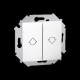 1591332-030 Przycisk żaluzjowy (moduł), 10AX, 250V~, biały S15