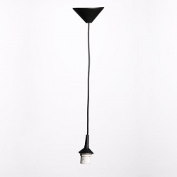 Lampa Zawiesie E27 70 cm czarne stożek (do kloszy)