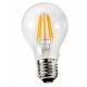 Żarówka LED E27 6W (zamiennik 55W) 715lm - A60 230V 2700K (ciepło-biała) filament przeźroczysta - LED-2725 HELIOS